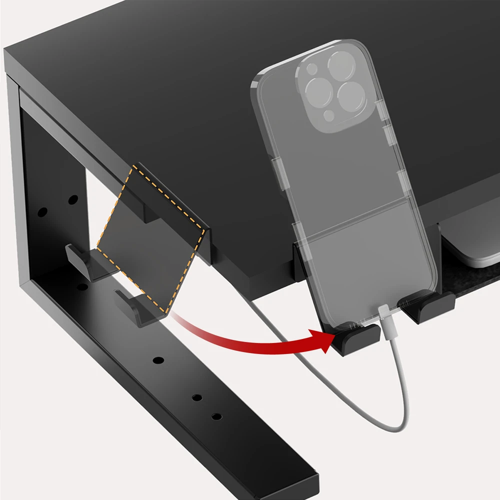 Ergo Office laptop / monitorius stand, max. load 20kg, for diag. 13-32", juodas, ER-303 B