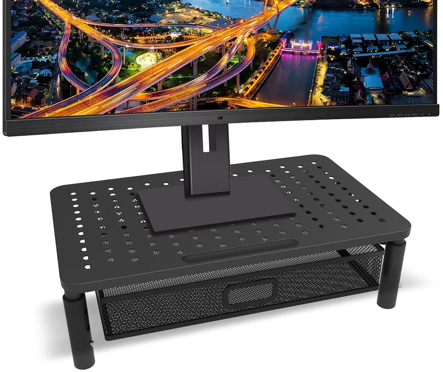 Monitoriaus Stovas - Maclean MC-947 Reguliuojamas Juodas 13-32"