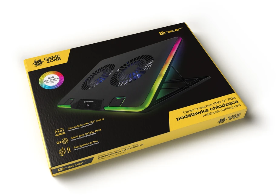 Tracer GameZone Snowman 17.3" RGB juoda
