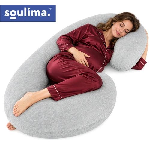 Soulima C-shaped pregnancy pillow