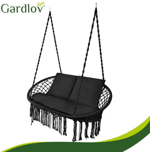 Gardlov dviguba sūpynių pagalvėlė - juoda
