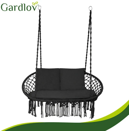 Gardlov dviguba sūpynių pagalvėlė - juoda