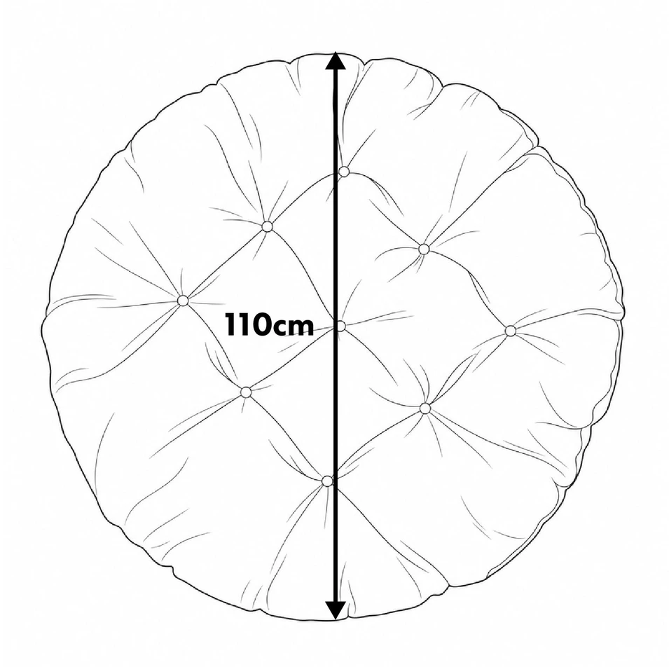 GreenBlue Žaliamėlyna rutulinė pagalvėlė, sodui, gandro lizdui, 110 cm, GB243 GR