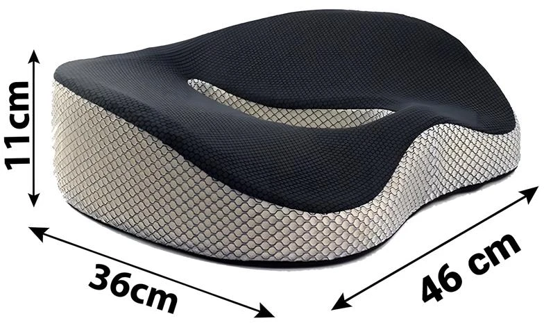 Poduszka ortopedyczna do siedzenia profilowana memory foam na krzesło fotel