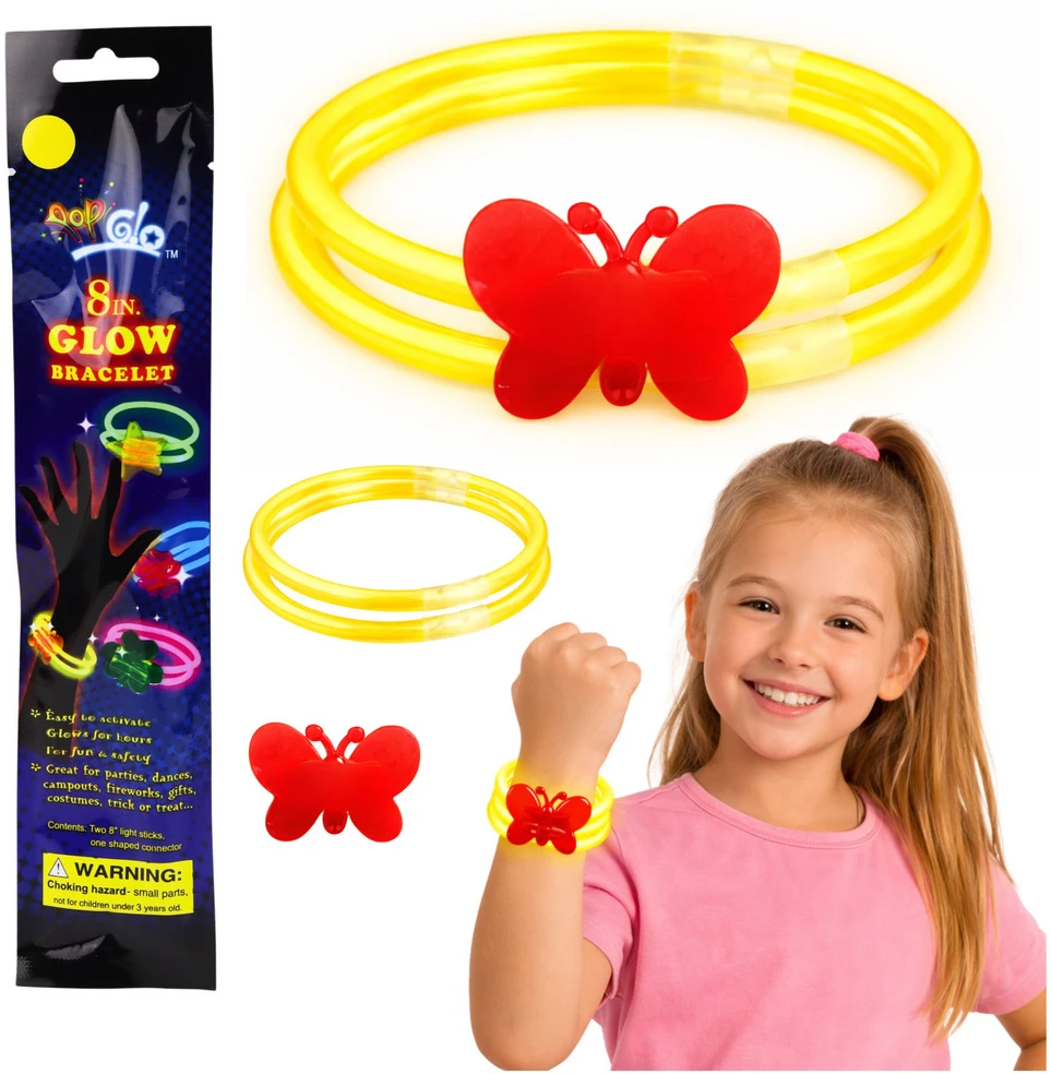 Lean Toys Dviguba švytinti apyrankė 20 cm