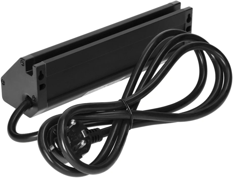 Orno Podwójne Dviguba baldų rozetė su USB įkrovikliu, telefono laikikliu ir 1,5 m laidu, 2x2P+Z, 2xUSB (A tipo, 2,4A), juoda