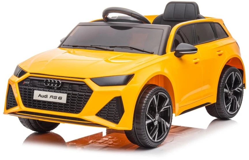 Lean Cars Elektromobilis On Car Audi RS6 BRD-2118 geltonas