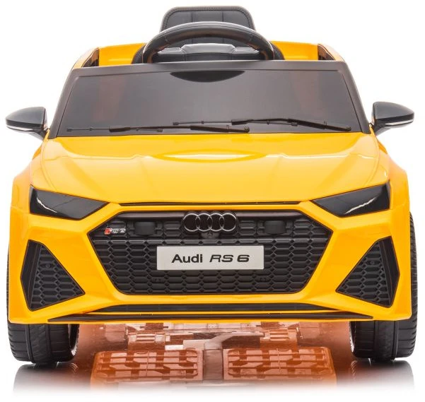 Lean Cars Elektromobilis On Car Audi RS6 BRD-2118 geltonas