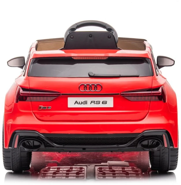 Lean Cars Elektrinis automobilis Audi RS6 BRD-2118, raudonas