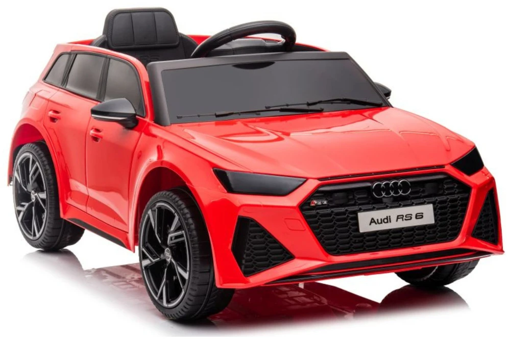 Lean Cars Elektrinis automobilis Audi RS6 BRD-2118, raudonas