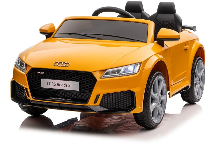 Lean Cars Vienvietis vaikiškas elektromobilis Audi TTRS, geltonas