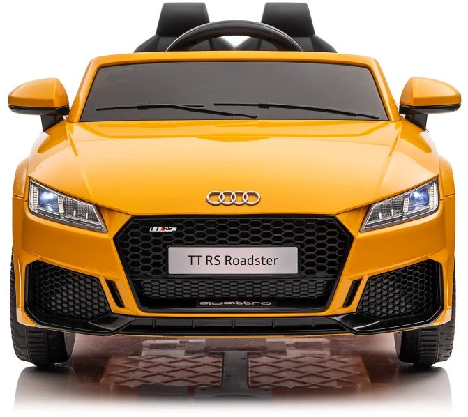 Lean Cars Vienvietis vaikiškas elektromobilis Audi TTRS, geltonas