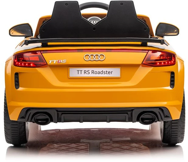 Lean Cars Vienvietis vaikiškas elektromobilis Audi TTRS, geltonas