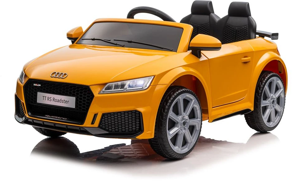 Lean Cars Vienvietis vaikiškas elektromobilis Audi TTRS, geltonas