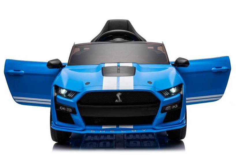 Lean Cars Lean Toys Elektromobilis vaikams Ford Mustang GT500 Shelby, Mėlynos spalvos