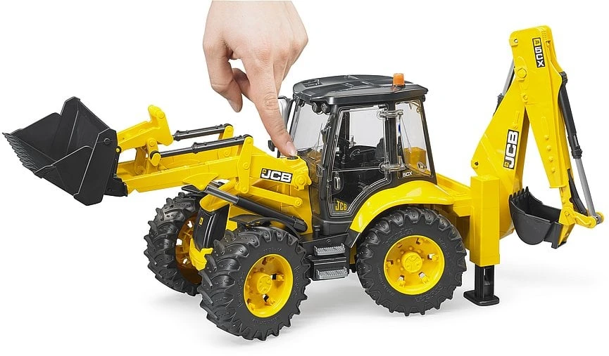 BRUDER traktorius su krautuvu JCB 5CX eco ekskavatorius, 02454