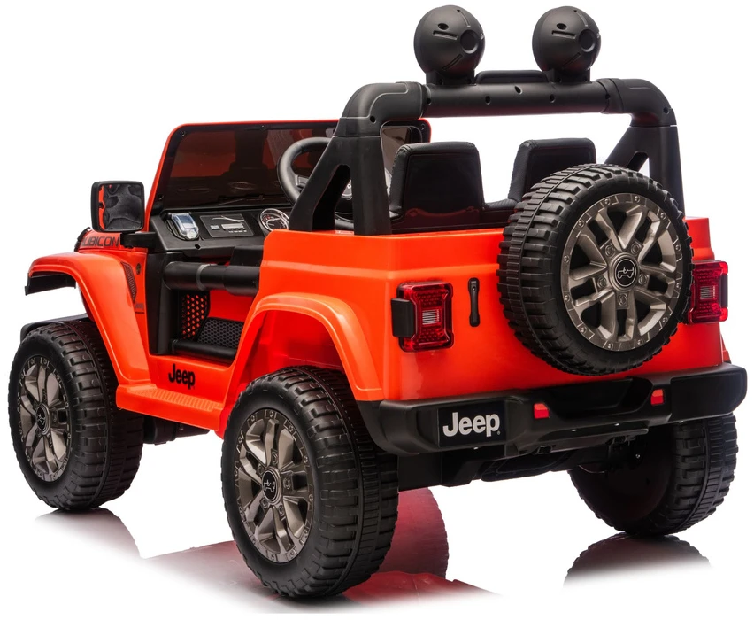 Lean Cars Oranžinis elektrinis automobilis Jeep Rubicon DK-JWR556