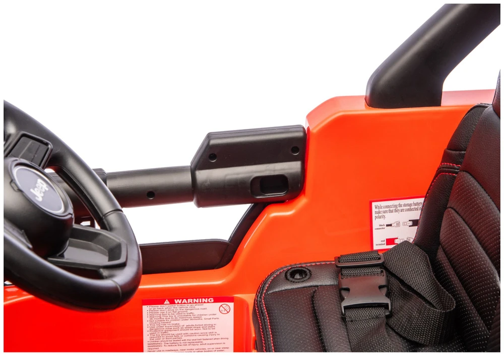 Lean Cars Oranžinis elektrinis automobilis Jeep Rubicon DK-JWR556