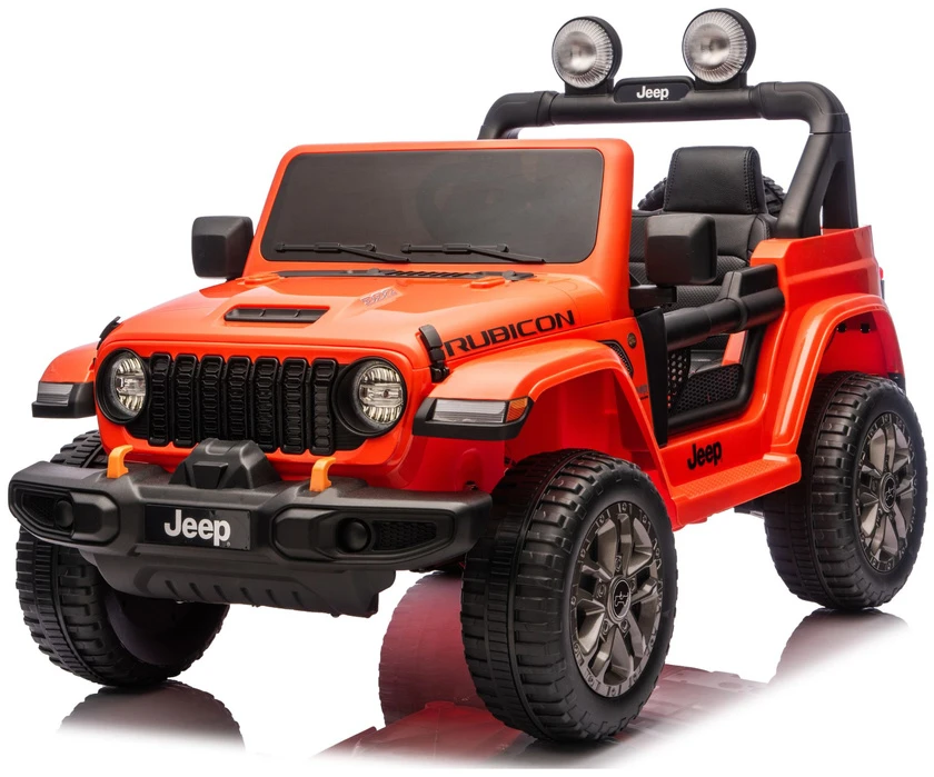 Lean Cars Oranžinis elektrinis automobilis Jeep Rubicon DK-JWR556