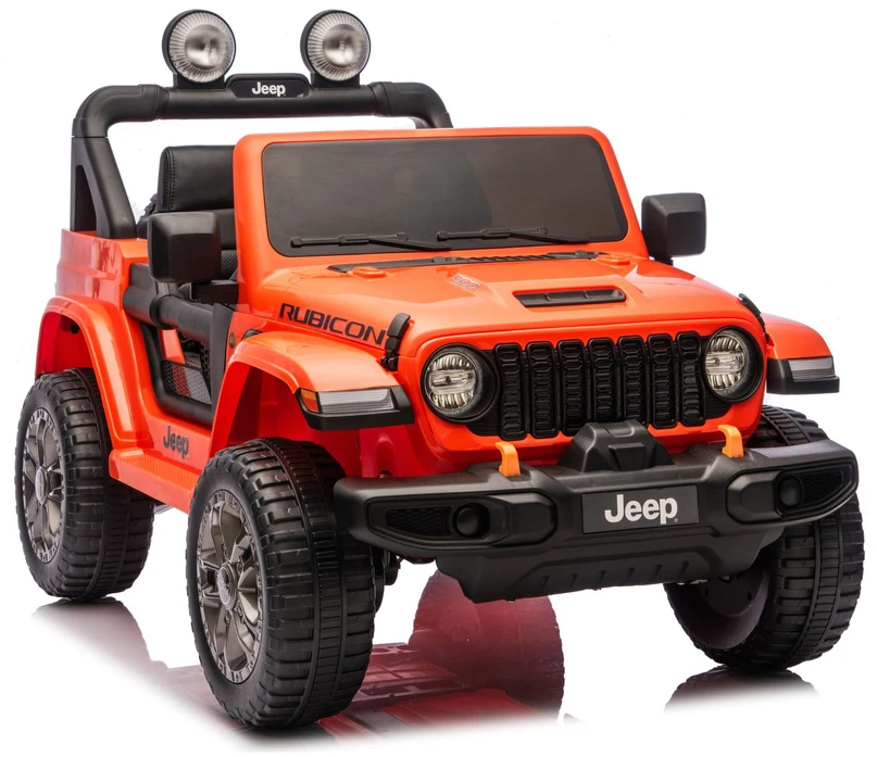 Lean Cars Oranžinis elektrinis automobilis Jeep Rubicon DK-JWR556