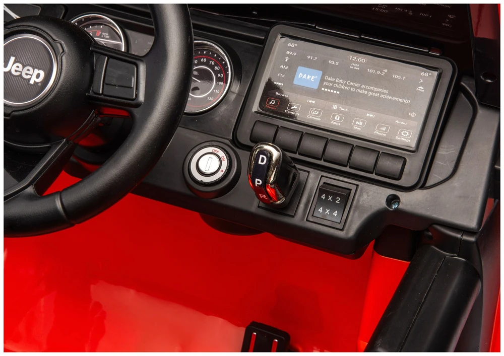 Lean Cars Oranžinis elektrinis automobilis Jeep Rubicon DK-JWR556
