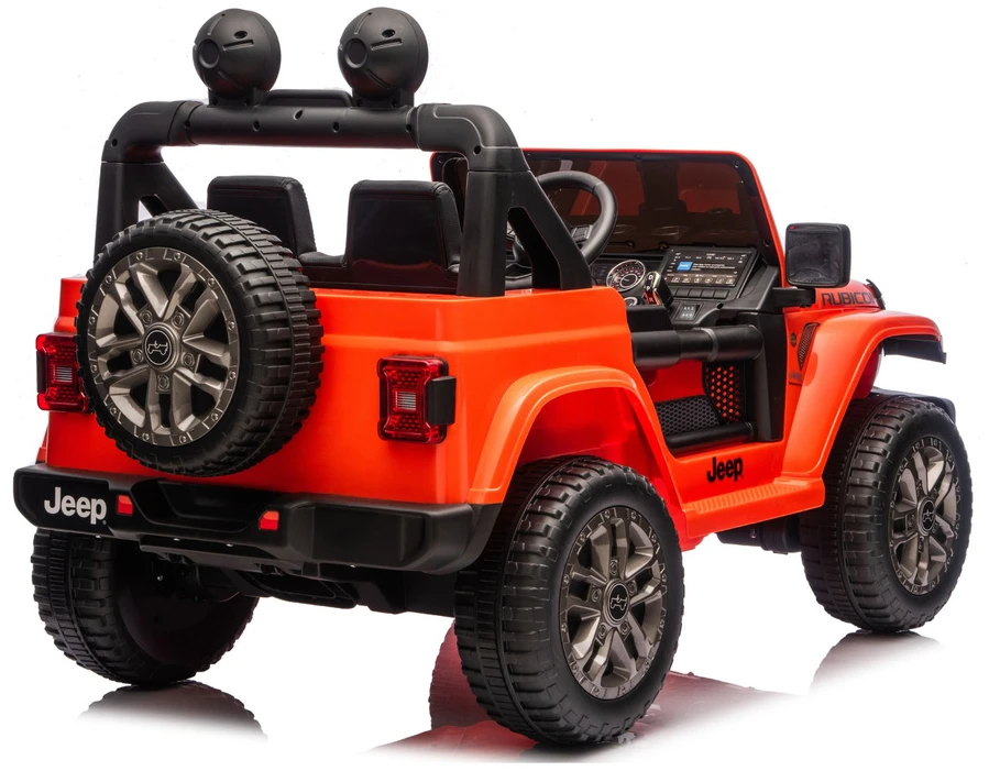 Lean Cars Oranžinis elektrinis automobilis Jeep Rubicon DK-JWR556