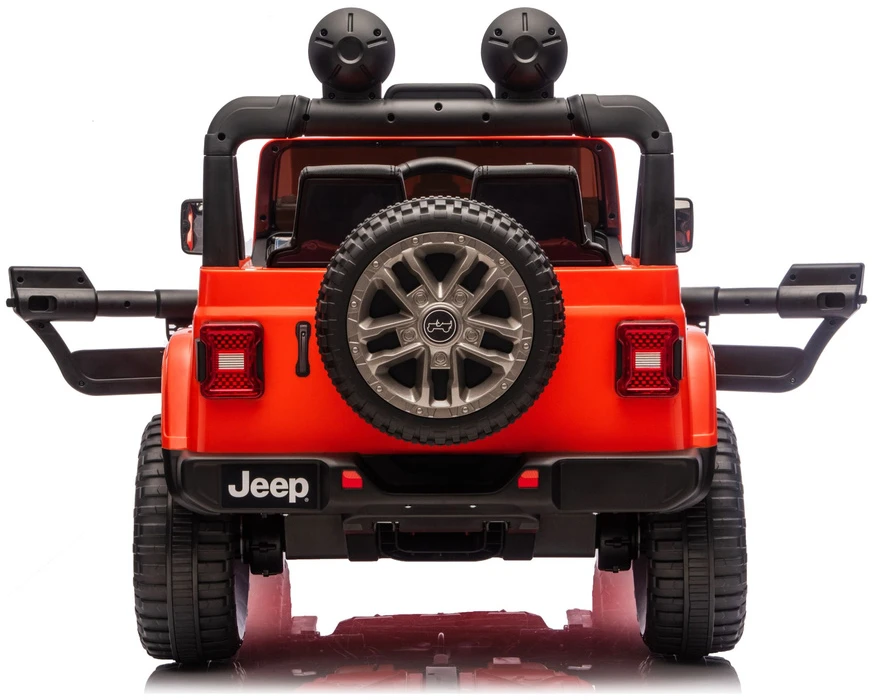 Lean Cars Oranžinis elektrinis automobilis Jeep Rubicon DK-JWR556