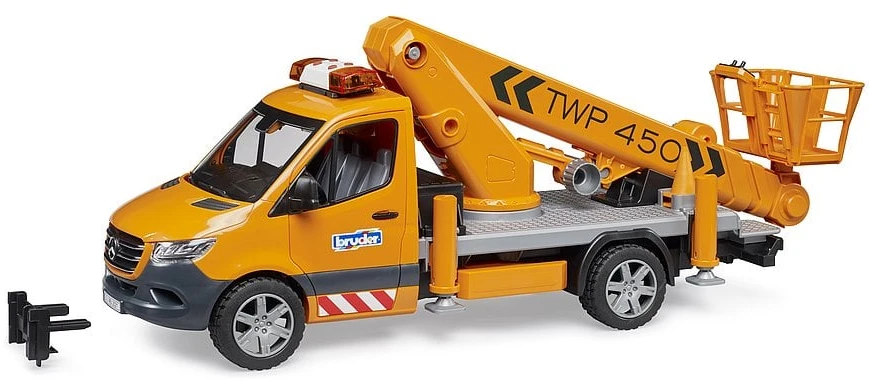 Žaislinis keltuvas MB Sprinter Bruder 02769