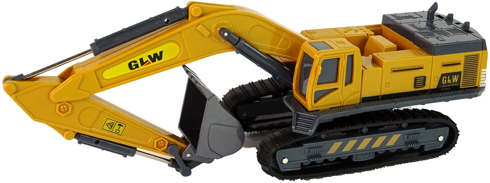 Žaislinis eskavatorius Lean Toys, geltonas