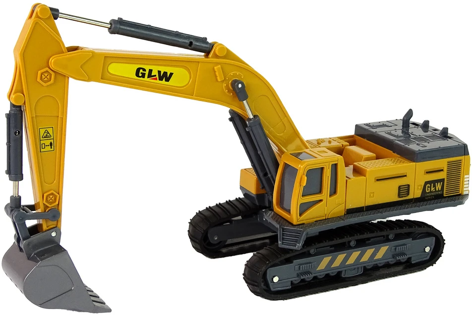 Žaislinis eskavatorius Lean Toys, geltonas