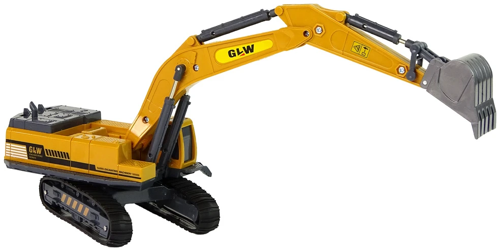 Žaislinis eskavatorius Lean Toys, geltonas