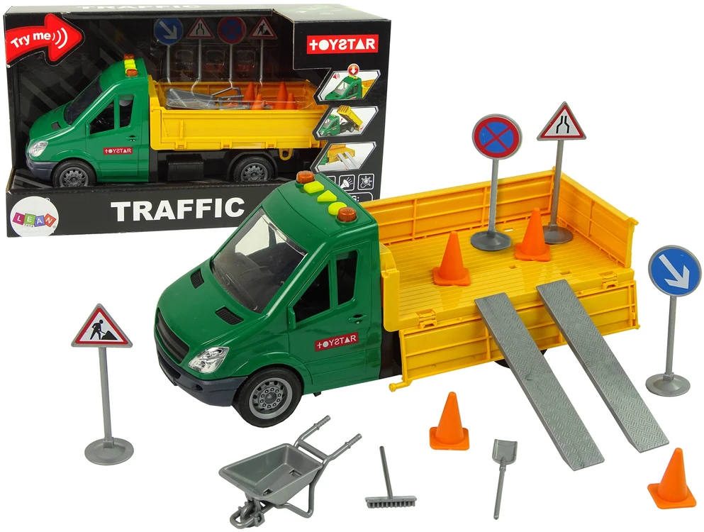 Žaislinis kelių priežiūros automobilis berniukams Lean Toys