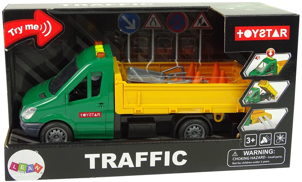 Žaislinis kelių priežiūros automobilis berniukams Lean Toys