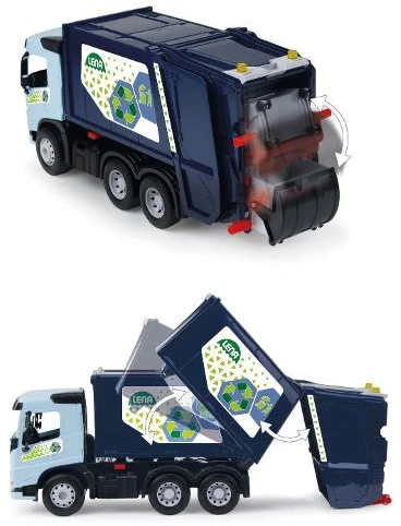 Pojazd Važiuoklė Transporto priemonė „Worxx Volvo FMX“ šiukšliavežė dėžėje