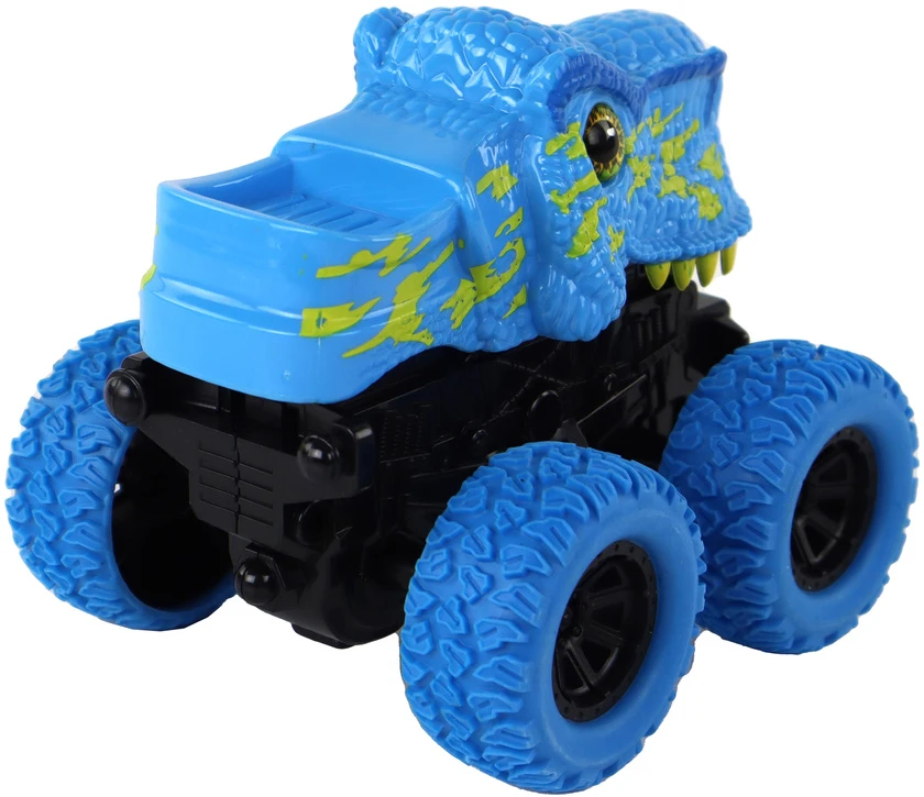 Žaislinis automobilis Tyrannosaurus Lean Toys, mėlynas, 12x11x11,5 cm