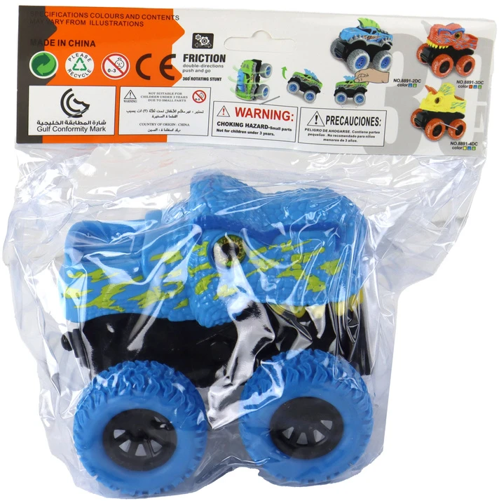 Žaislinis automobilis Tyrannosaurus Lean Toys, mėlynas, 12x11x11,5 cm