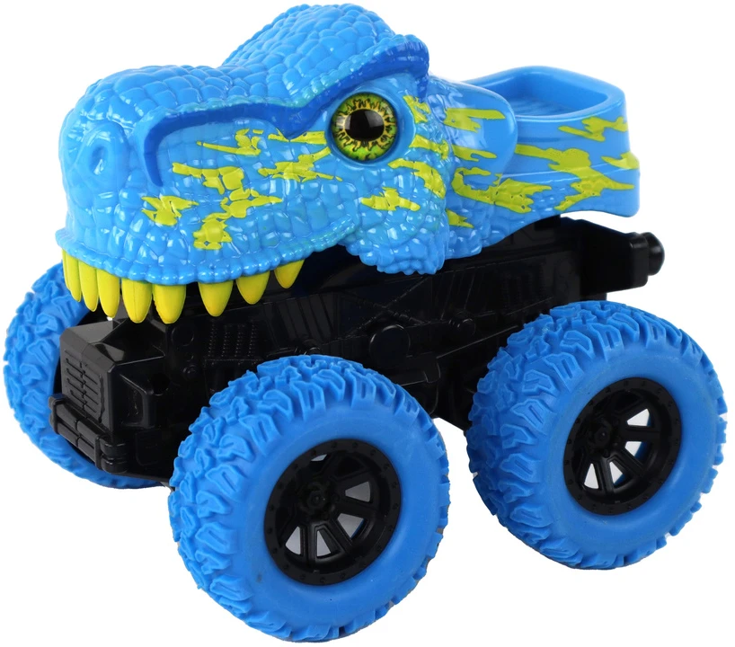 Žaislinis automobilis Tyrannosaurus Lean Toys, mėlynas, 12x11x11,5 cm