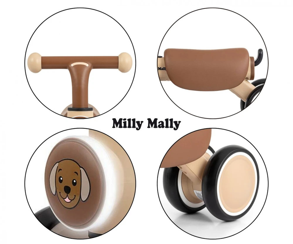 Milly Mally Balansinis dviratukas York, smėlio sp.