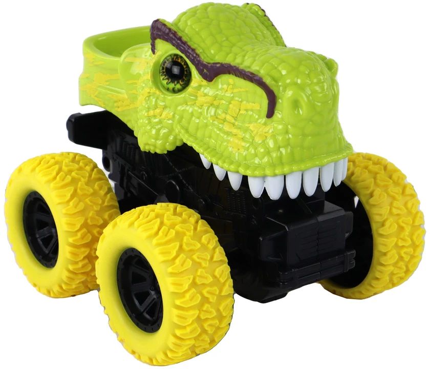 Žaislinis automobilis Tyrannosaurus Lean Toys, žalias, 12x11x11,5 cm