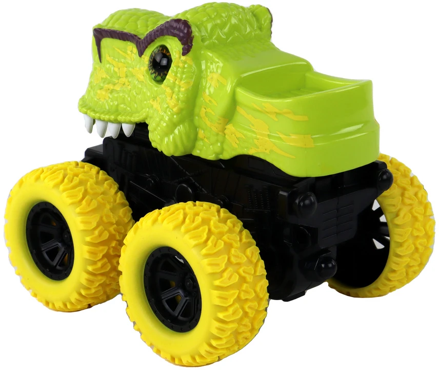 Žaislinis automobilis Tyrannosaurus Lean Toys, žalias, 12x11x11,5 cm