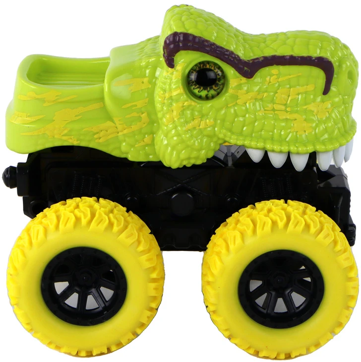 Žaislinis automobilis Tyrannosaurus Lean Toys, žalias, 12x11x11,5 cm