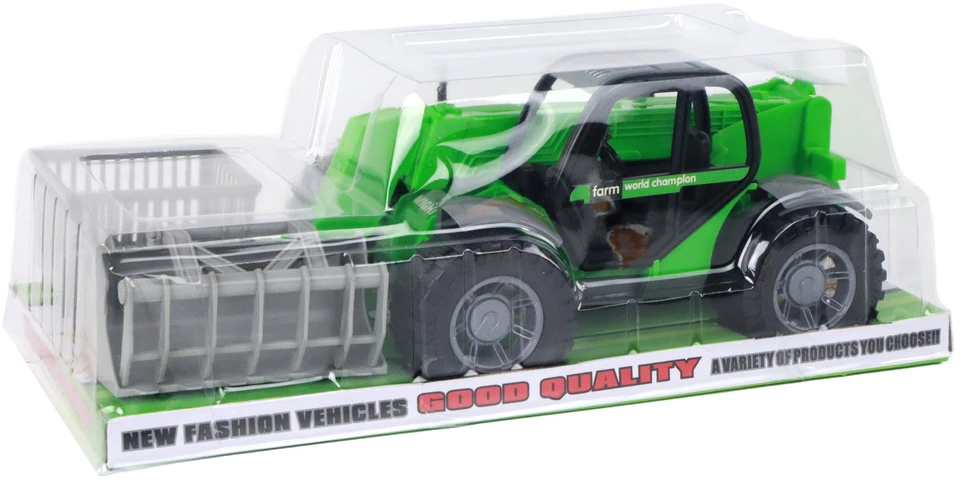 Lean Toys Žaislinis traktorius, žalias