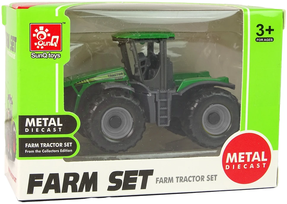 Lean Toys Žemės ūkio traktorius SunQtoys, žalias