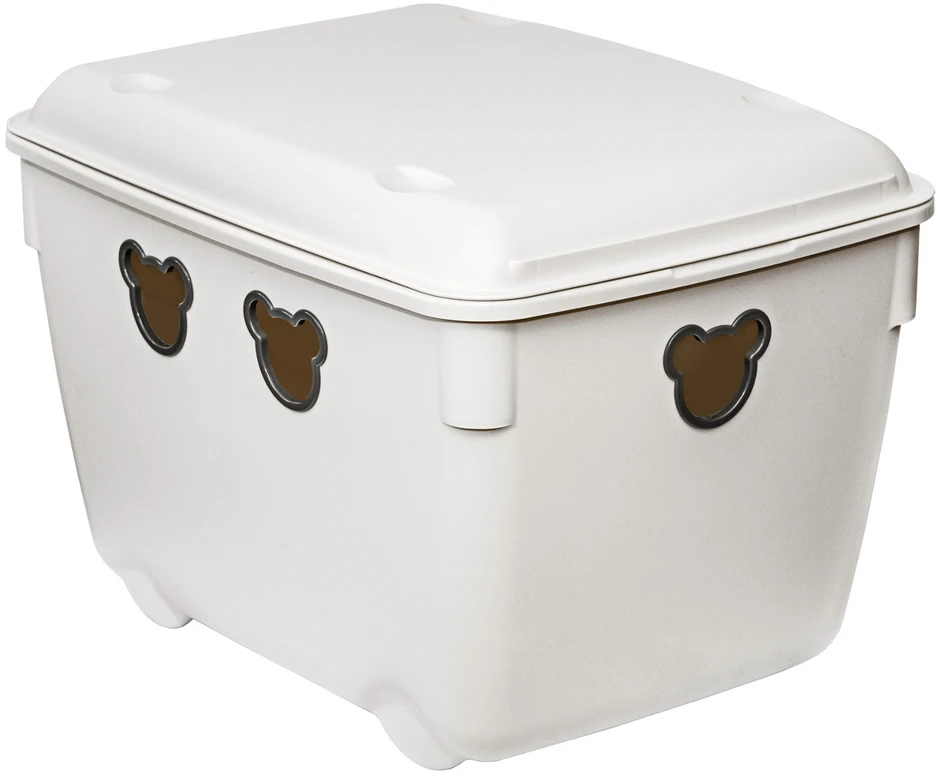 Pojemnik Žaislų dėžė BranQ Bear 40L, antikinė balta