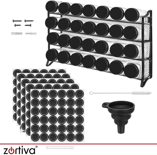 Pojemnik na przyprawy - 28szt. + organizer Zortiva