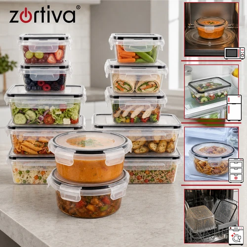 „Zortiva“ maisto konteinerių rinkinys – 12 vnt.