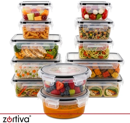 „Zortiva“ maisto konteinerių rinkinys – 12 vnt.
