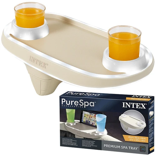 LED šviečiantis gėrimų laikiklis su vieta planšetiniam telefonui SPA INTEX 28520