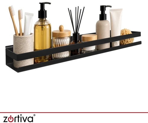 Juodas bathroom shelf Zortiva