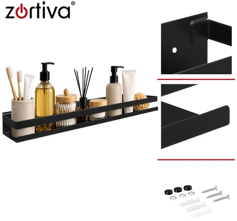 Juodas bathroom shelf Zortiva